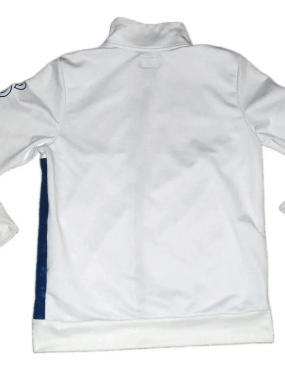 Converse Kids Youth Full Zip White Blue Track Jacket Full Zip shirt sz. XL 13-15